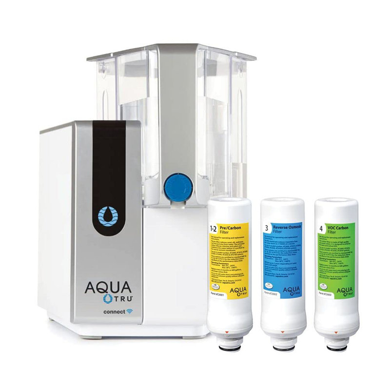 AquaTru Classic Smart Countertop Water Filtration Purification for PFAS Reverse Osmosis with App & WiFi