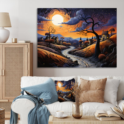 Twilight A Tachisme Landscape I - Modern Wall Art Prints