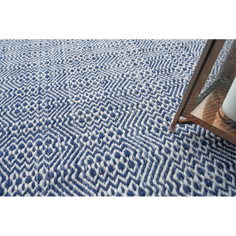 Echo Geometric Area Rug in Ivory, Rectangle 8' x 10'