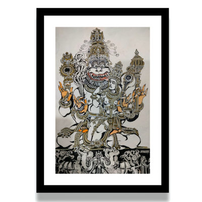 Lord Narasimha assis avec la déesse Lakshmi | Anuj Shastrakar