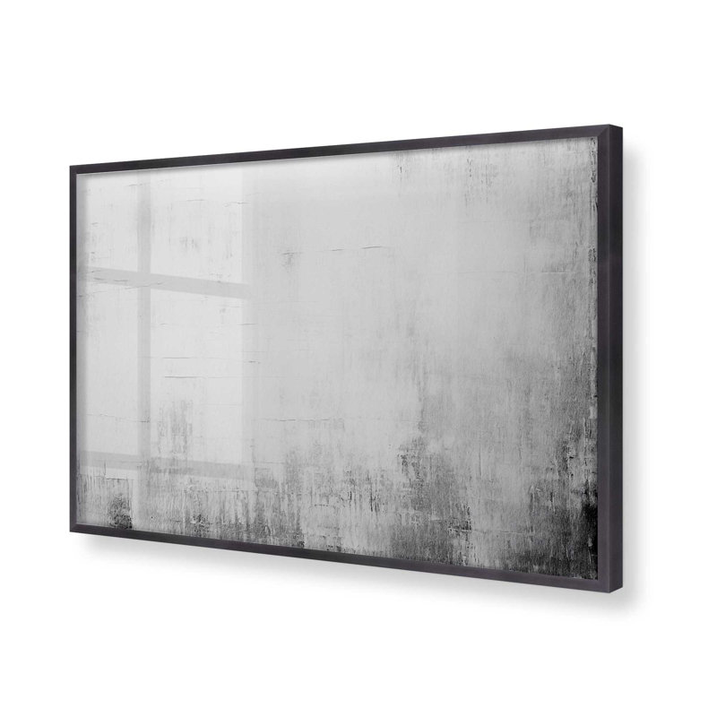 Blanc silencieux II, Cadre photo simple en zinc vieilli, H 25,25 po x l 37,25 po