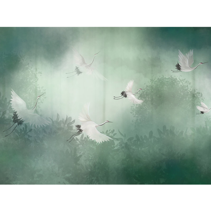 Panneau mural 4 panneaux Forest Stork L 9 pi x l 142 po