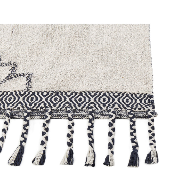 Bachar Moroccan Hand Woven Area Rug, Rectangle 140 x 200cm