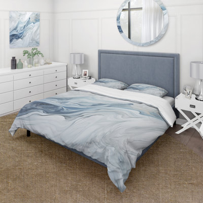 Ensemble de housse de couette Glacier Gray - Blue Glacier Charm