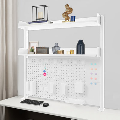 Bibliothèque de bureau multifonctionnelle à pince avec étagère de bureau pour salles d'étude, chambres à coucher, chambres d'enfants