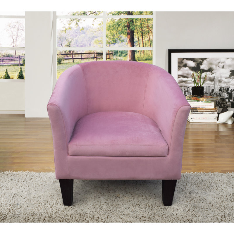 Heathfield Velvet Barrel Chair, Pink