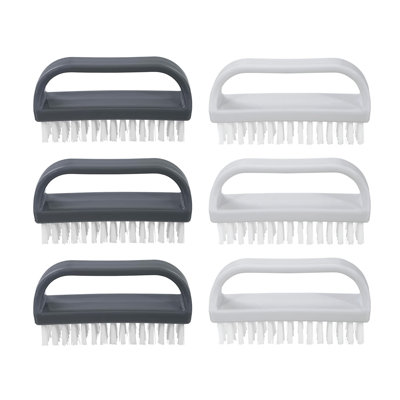 Superio Nail Brush for Cleaning Fingernails, Nail Scrubber Brush, Toe Foot Hands Fingernail Brush Cleaner- Small Scrub Brush- All-Purpose Stiff Cleaning Brush for Home, Kitchen, Work,6 Pack