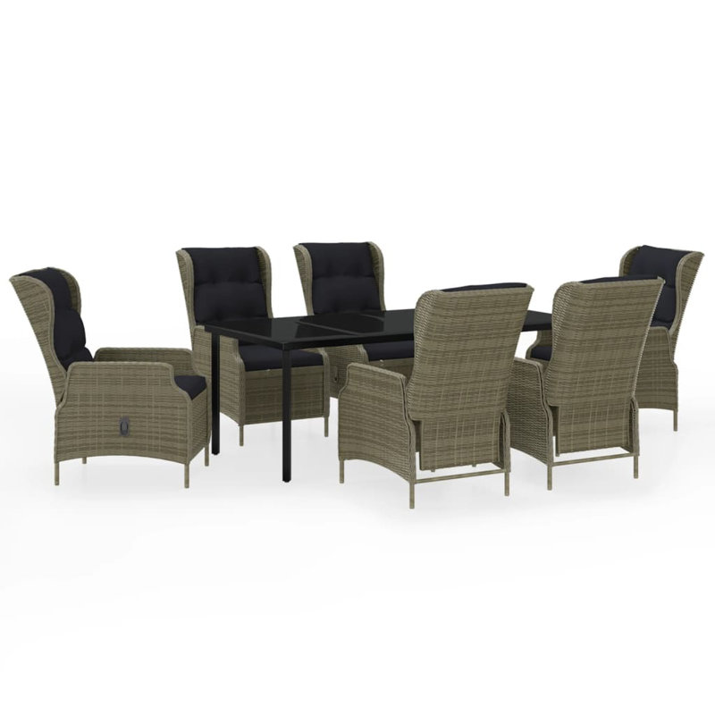 Red Dining Set Red Barrel Studio 5 Piece Patio Dining Set Light Grey - Wayfair Canada
