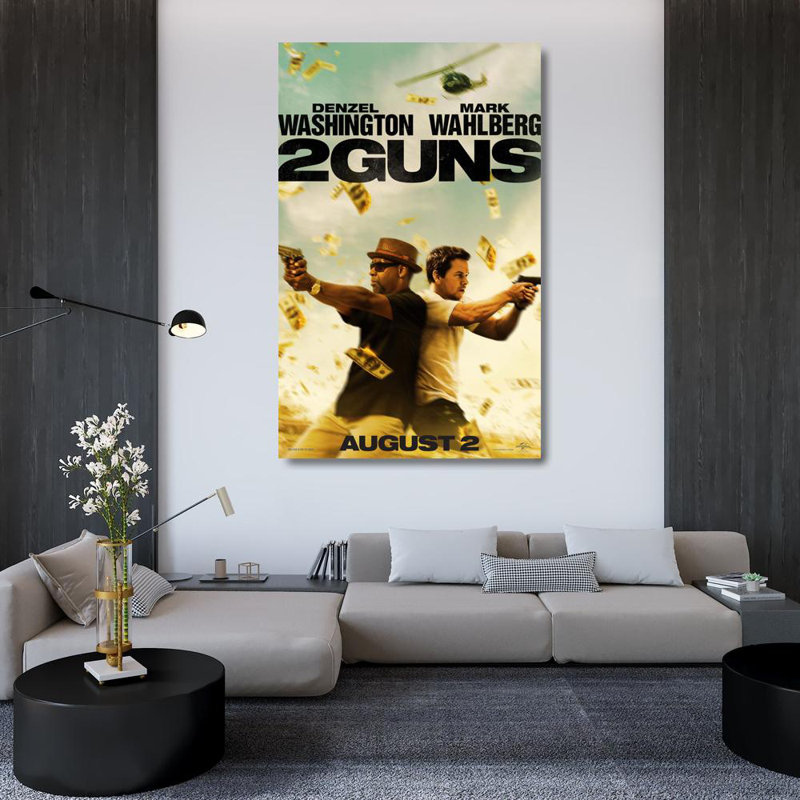 2 Guns, 48" H x 30" W