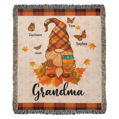 Couverture tissée personnalisable Grandma