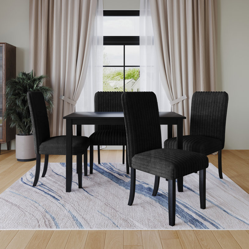 Ensemble repas pour 4 personnes Yacat, Noir