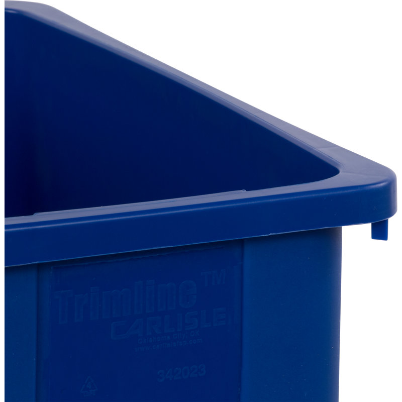 Poubelle 23 gallons trimline, Bleu
