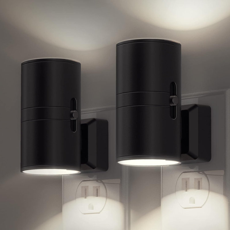 2 Pack Modern LED Night Light  Plug Into Wall