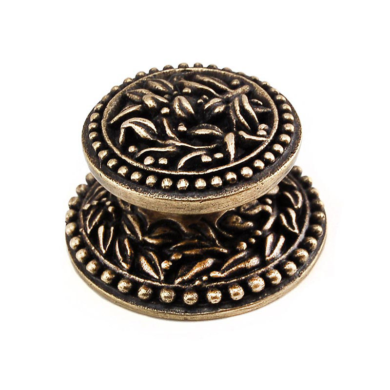 San Michele Mushroom Knob, Polished Silver, 1" H x 1" W x 0.875" D