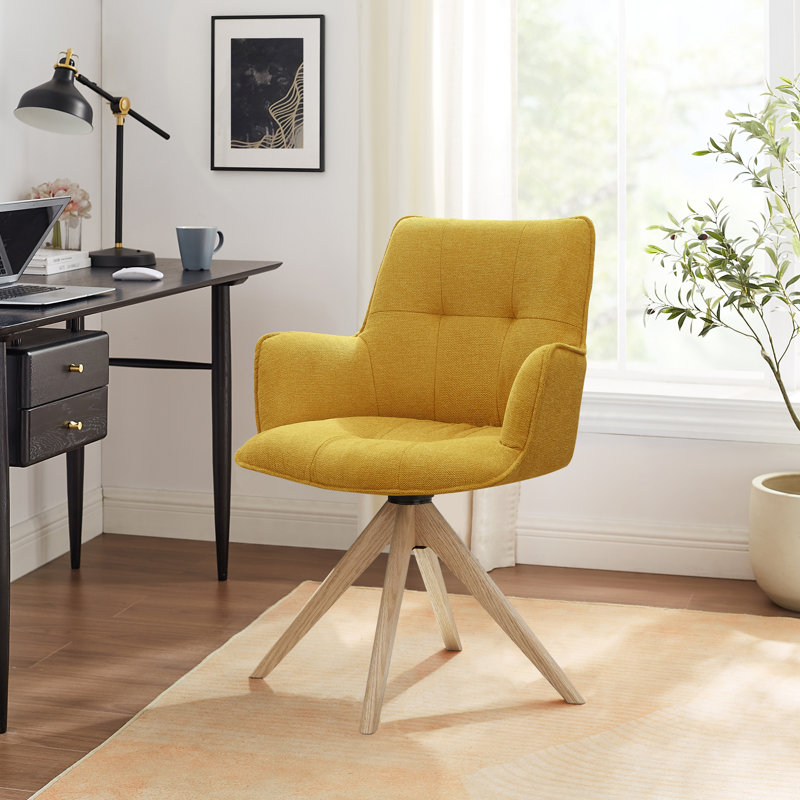 Task Chair, Yellow Fabric