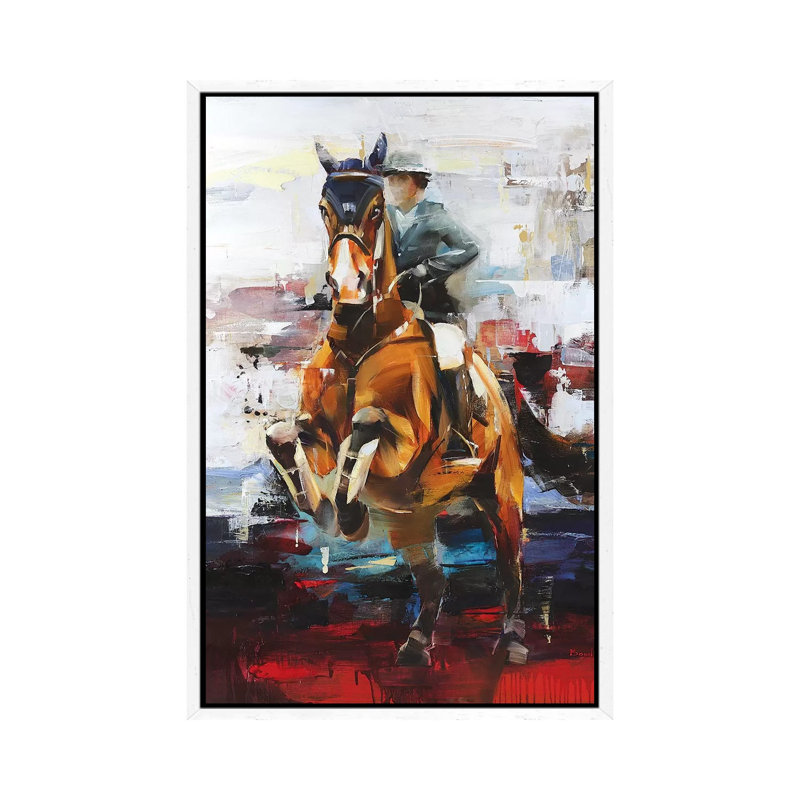 The Only One Opium by Tatyana Yabloed - Painting on Canvas, White Floater Framed, 66.04cm H x 45.72cm W x 3.81cm D