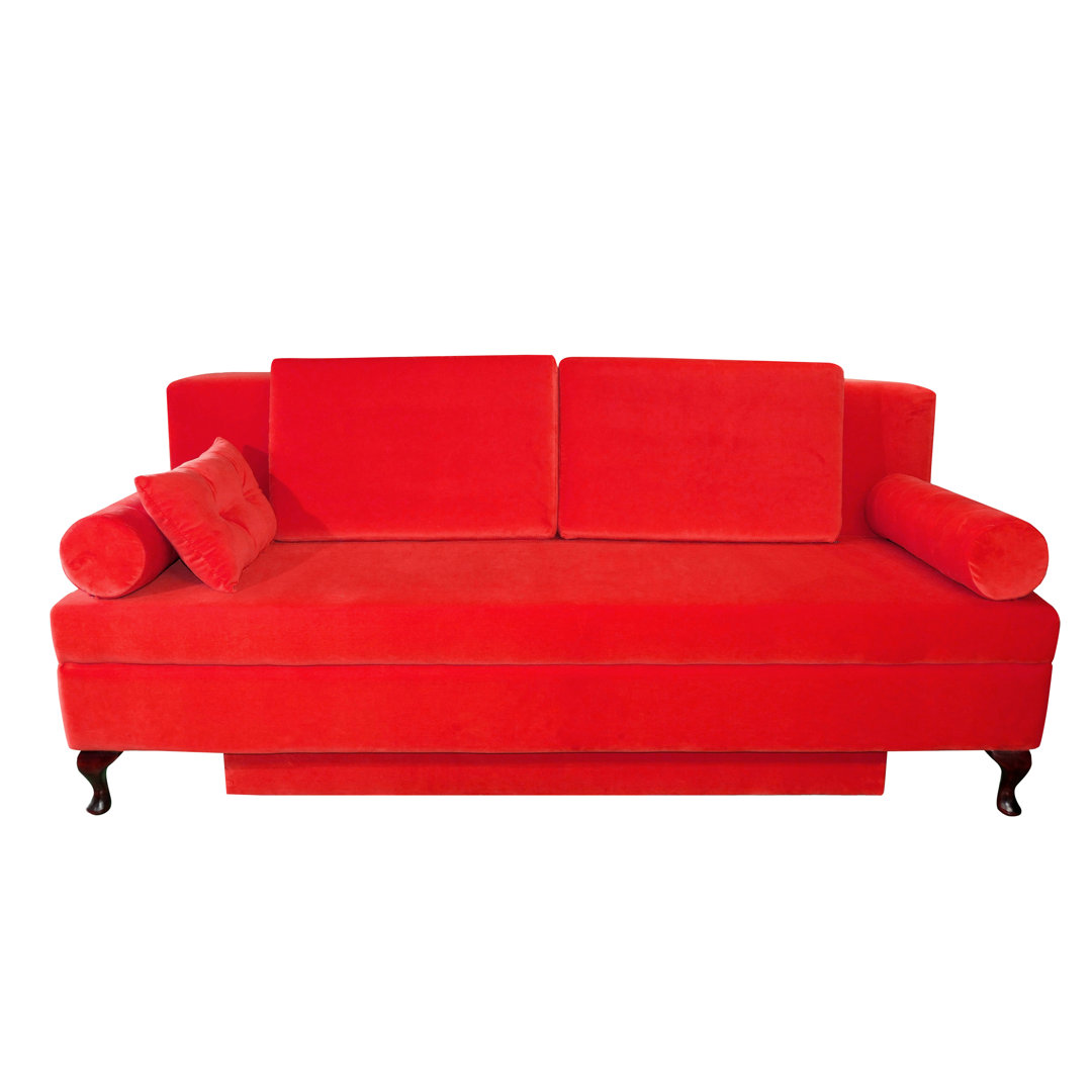 3-Sitzer Schlafsofa Modern aus Samt