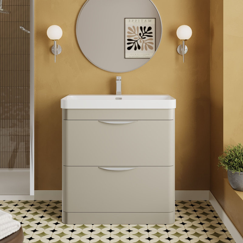 Parade 810 mm Bathroom Vanity, Pebble Grey