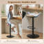 Swivel Upholstered Adjustable Height Bar Stool