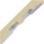 Moulure couronnée Endurathane Foster, H 3 1/8 po x P 3 1/8 po x F 4 1/4 po x L 94 1/2 po, (répétition 1 7/8 po), apprêtée en usine