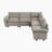 Snyder 110.5" Modern & Contemporary Modular Sectional Sofa - Chenille Modular Sectional Sofa with Versatile 5-Piece Modular Design, Durable Plywood Construction, Reversible & Easy-Care Cushions-1308671837-1335811741