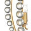 4 - Light Glass LED Chandelier
