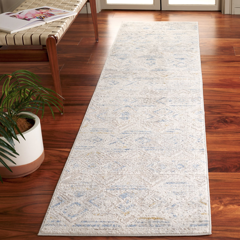 Palma Performance Geometric Rug, Runner 2'2" x 9'