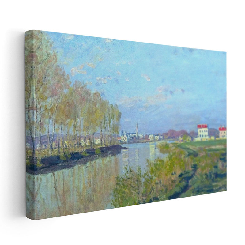 La seine à Argenteuil, reproduction d'art sur toile, H 40 po x l 60 po