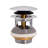 1-1/2" NPSM Solid Brass Integrated Overflow Drain Trim Kit with Illusionary No-Hole Overflow and PVC Adapter-112692764