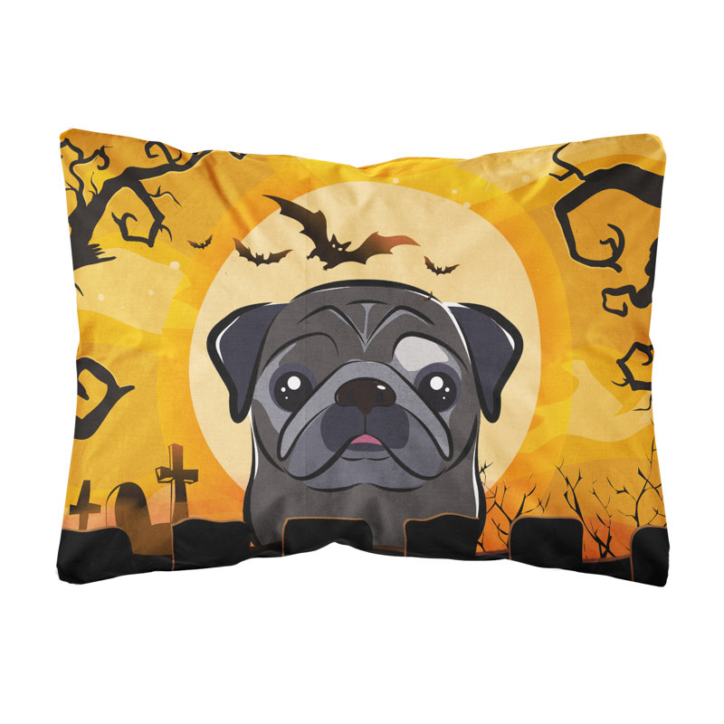  Coussin intérieur / extérieur Halloween, Noir