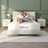 NapQueen 12 Inch King Size Memory Foam Mattress with Charcoal Infusion, Medium Firm Support for Stomach Sleepers, White-1004245322-1003156599