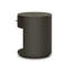 Amelia Oval One Drawer Nightstand-Black Linen-291967577