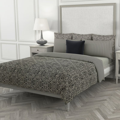 Kano Ebony Standard Cotton Duvet Cover