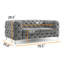 Causeuse / canapé Chesterfield en velours capitonné Willa avec pieds chromés Willa-560060515-632180087-632180084