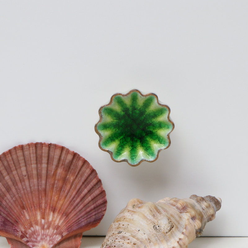 Paquet multiple de 1,6 boutons de fantaisie Alice, Vert, Or