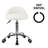 Backed Adjustable Height Ergonomic Lab Stool with Wheels-1535761493