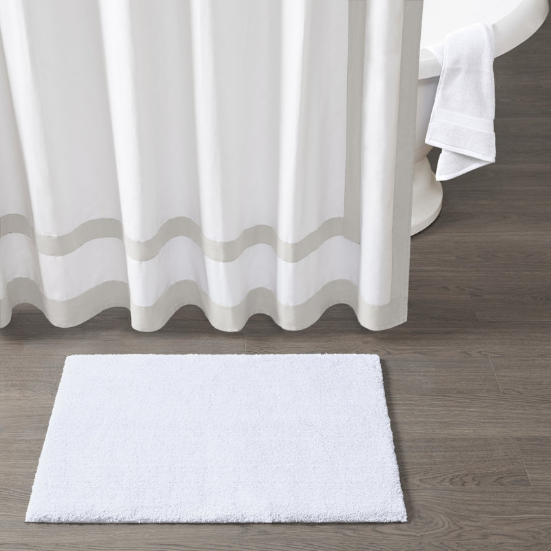 Tapis pour salle de bain Marshmallow, Rectangle - 76 cm L x 51 cm l, Blanc