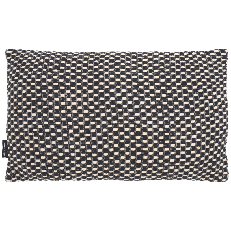 Coussin Millie, Noir/crème
