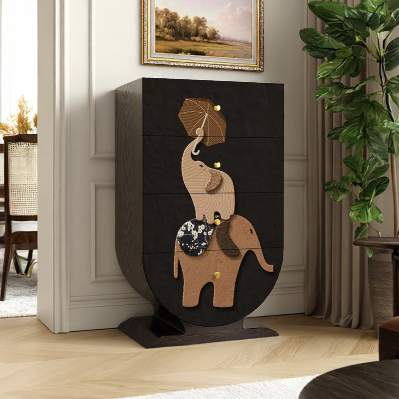 Armoire décorative à tiroirs rétro haut de gamme