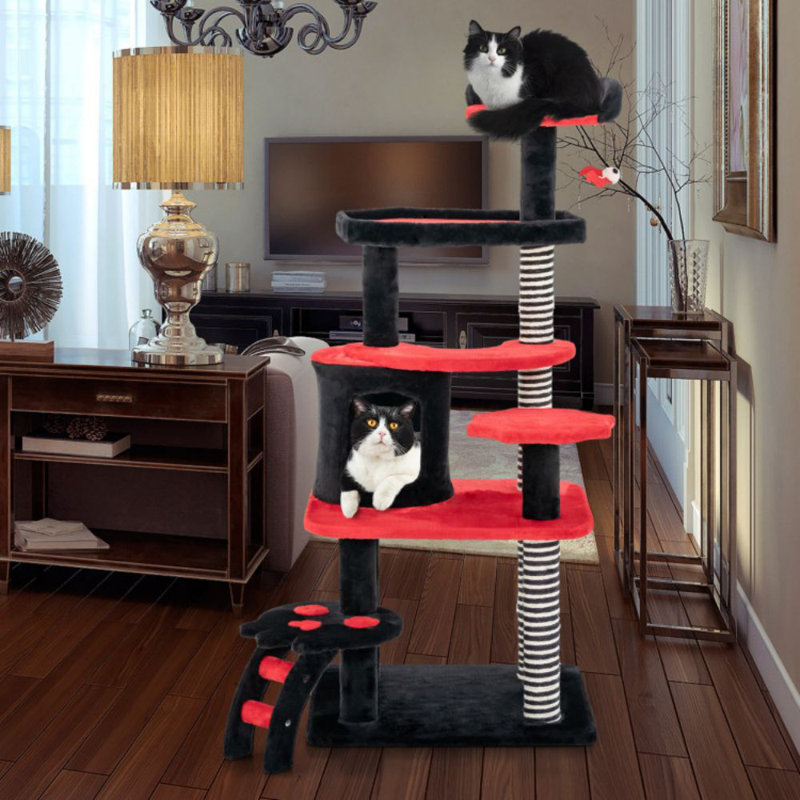 Gothic Cat Tree With Cat Bed Cat Condo And Sisal Scratching Post