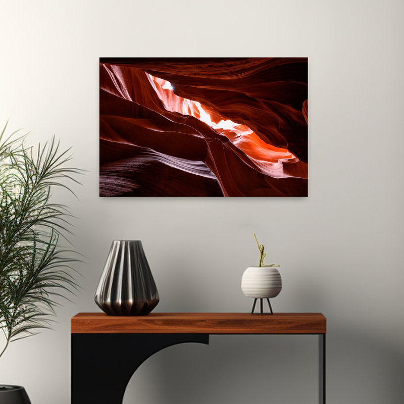 Antilope, paysage abstrait contemporain, art naturel, H 16 po x l 24 po