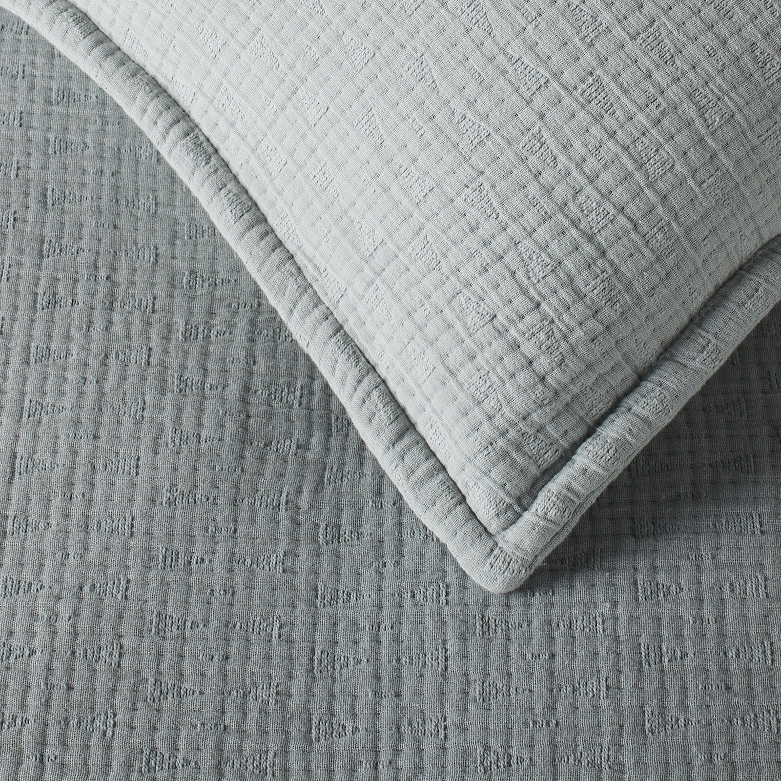 Jenera Cotton Coverlet Set, Twin Coverlet, Mineral