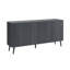 Buffet cannelé 65 po gris anthracite-857090386