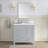 Cambridge 37'' Solid Wood Single Bathroom Vanity in White, with 1.5'' Pure White Quartz Top, Right Offset, Rectangle Sink-1378690795-1463257924-1463258695