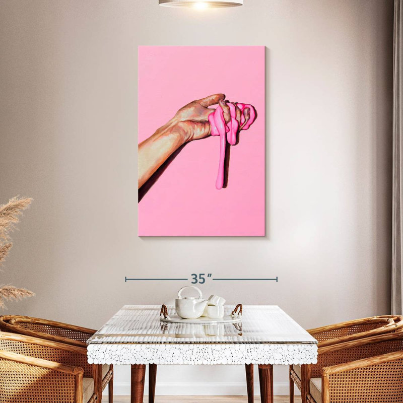 Leisha Pink Substance, 45" H x 30" W
