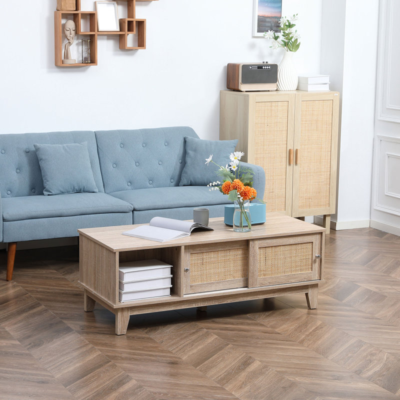 Four Leg Coffee Table with Storage