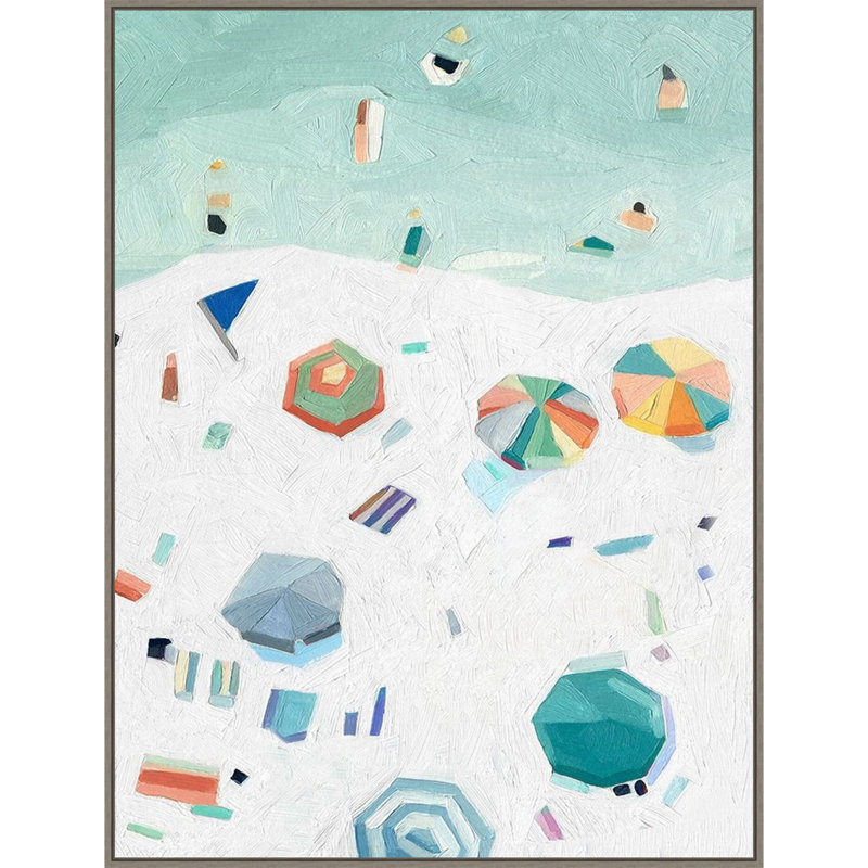 Boyse Beach Vista II by Emma Scarvey - Floater Frame Painting on Canvas