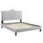 Grand lit plateforme en velours Clara Performance de Modway-771858870