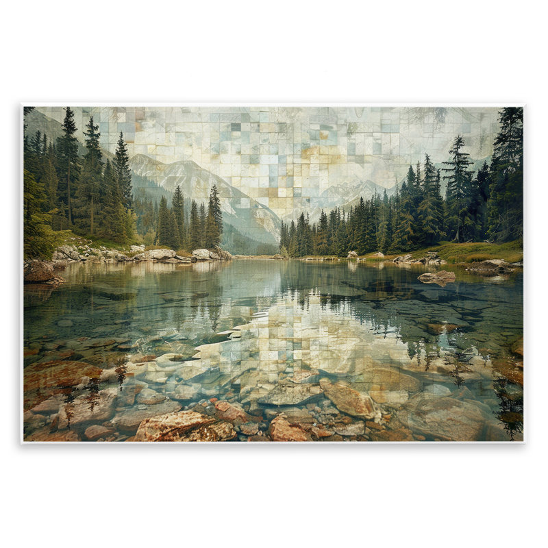  «Tile Mountain Landscape» par LSR Design Studio, H 13 po x l 19 po