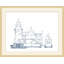 Blueprint Of Lighthouse 4 Framed Print-372991401